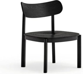 Черен трапезен стол в декор от пепел Nara - Teulat