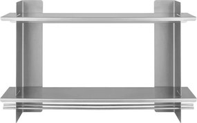 На няколко нива метален стенен рафт в сребрист цвят 70 cm Tivo – noo.ma
