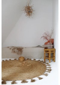 Естествен ръчно изработен килим от юта, ø 140 cm Else - Nattiot