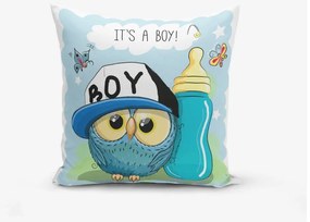 Детска калъфка за възглавница 43x43 cm Boy Owl – Mila Home