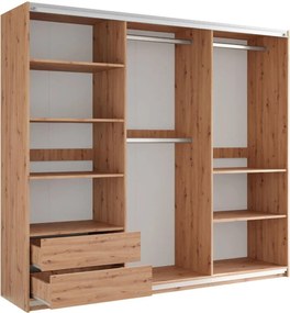 Гардероб Sintra 250 плъзгащ-Fusiko-Черно