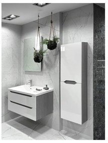 Бяла мивка от отлят мрамор 90x48 cm Luciola – Sapho