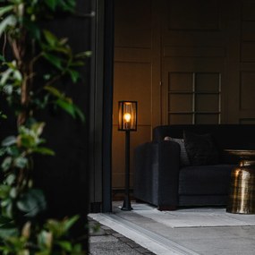 Индустриална подова лампа за външна употреба черна 100 см IP44 - Charlois