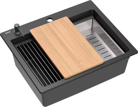 гранитна мивка KURT 110 Black