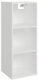 812483 vidaXL Стенен шкаф, бял, 34,5x32,5x90 см, инженерно дърво