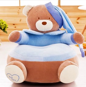 Детски плюшен фотьойл Smart Blue Bear