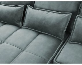 Зелен кадифен сгъваем/с място за съхранение ъглов диван (ляв ъгъл) Campo – ELTAP