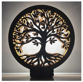 Li-Go 23648/DUB2 - Димируема настолна LED декорация LED/12W/230V 30x31 cm дъб