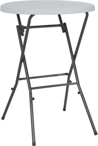 44560 vidaXL Сгъваема бар маса, бяла, 80x110 см, HDPE