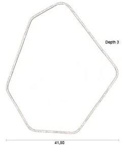 Стенно огледало от масивно дърво 41,5x50 cm Bryn – Dutchbone