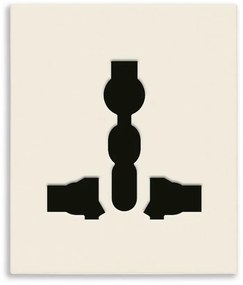 VIMAR 30257.C 2P+E 13A Мултистандартен контакт, 2М, Canvas,