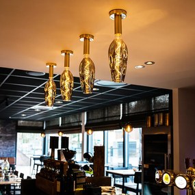 Модерна таванна лампа златиста - Facil