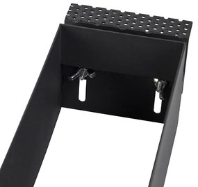 Вграден прожектор черен наклоняем и въртящ се без рамка 3-светлина - Oneon