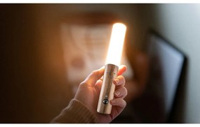 Кафява LED стенна лампа с USB Baton – Gingko