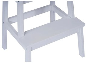 Бяла табуретка от каучуково дърво Corg - Bonami Essentials