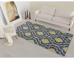 Жълто-сив килим за миене 230x160 cm - Vitaus