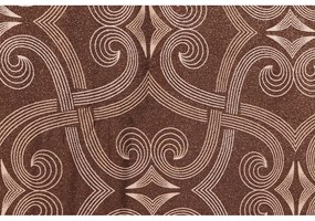 Кафяво памучно спално бельо от сатен за двойно легло 200x200 cm Pandora - Mijolnir