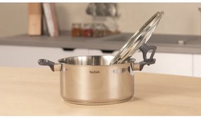 Тенджера Tefal G7124645 DAILY COOK, 24 см, 4.5 л, Thermo-Spot, Индукция, Без PFOA, Инокс