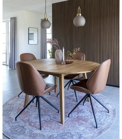 Кафяви трапезни столове в цвят коняк в комплект от 2 броя Monte - House Nordic