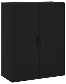 828437 vidaXL Стенен шкаф черен 69,5x34x90 см