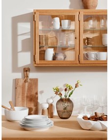 Мелничка за подправки от дъбово дърво с детайли от бял порцелан Hammershoi, височина 13 cm Hammershøi - Kähler Design