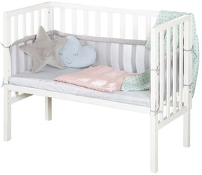 Бяло детско креватче 90x45 cm – Roba