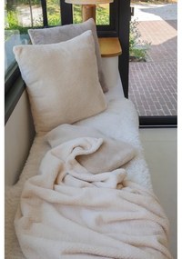 Одеяло от микроплюш в цвят слонова кост 150x200 cm Pippa – Tiseco Home Studio