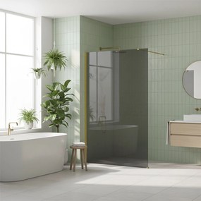 Параван за душ Rea Flexi Grey / Gold 110