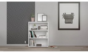 Бял модулен шкаф за книги 89x113 cm Prima - Tvilum