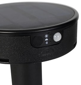 Дизайнерски шип спот черен с LED и димер IP55 соларен - Fiorina