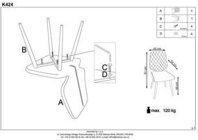 Трапезен стол КH424