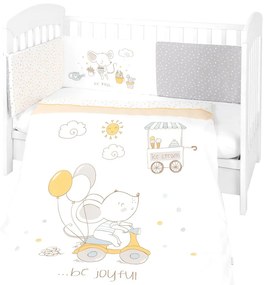 Kikka Boo - Бебешки спален комплект 2 части ЕU style 60/120 Joyful Mice