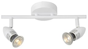Lucide 13955/10/31 - LED Точково осветително тяло CARO-LED 2xGU10/5W/230V бяла