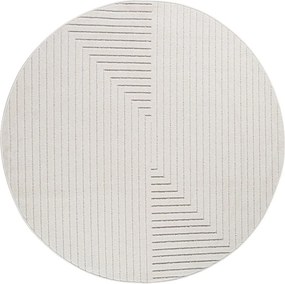 Кремав кръгъл килим за открито и закрито ø 160 cm Nova 1202 – Ayyildiz Carpets