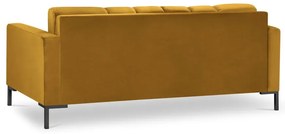 Жълт кадифен диван Bali - Cosmopolitan Design