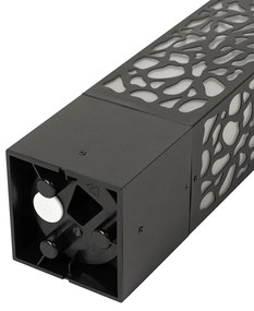 Модерен външен стълб черен 40 см IP44 - Nicole