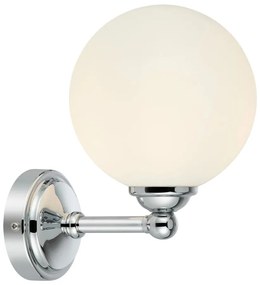 Бяла/сребриста стенна лампа Tropea – Markslöjd