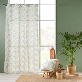 Бяло-зелена завеса 140x240 cm Maddy – douceur d'intérieur