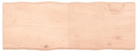 363907 vidaXL Плот за маса 160x60x(2-6) см необработено масивно дърво жив ръб