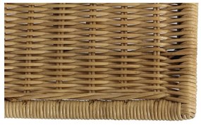 Комплект от 4 ратанови стола за хранене Sofia и черна маса Marienlis - Bonami Essentials