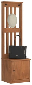 4010484 vidaXL L Дърво за антре SANDNES 45x40x159,5 cm масивна дървесина бор