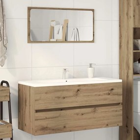 856253 vidaXL Шкаф за мивка, дъб артизан, 100x38,5x45 см, инженерно дърво