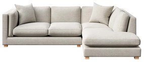 Кремав ъглов диван (десен ъгъл) Pomo - Ame Yens