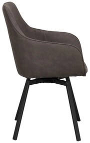 Сиви тапицирани трапезни столове в комплект 2 бр. Alison – Rowico