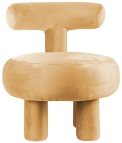 Жълто кадифено кресло Abrazo – Leitmotiv