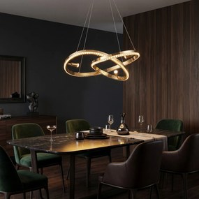 ВИСЯЩА ТАВАННА ЛАМПА LED G158-CP GOLD