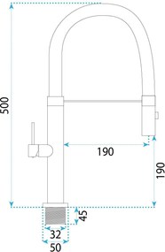 Смесител за кухня Rea Viera Chrome