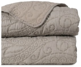 Кафяво-сиво капитонирано покривало за легло 180x260 cm – Ixia