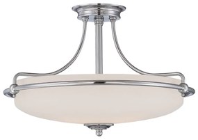 Elstead QZ-GRIFFIN-SFM-AN - Полилей за повърхностен монтаж GRIFFIN 4xE27/100W/230V матов хром