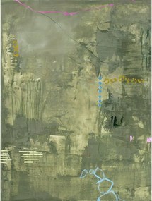 Ръчно рисувана върху платно картина 88x118 cm Green Petite – Malerifabrikken